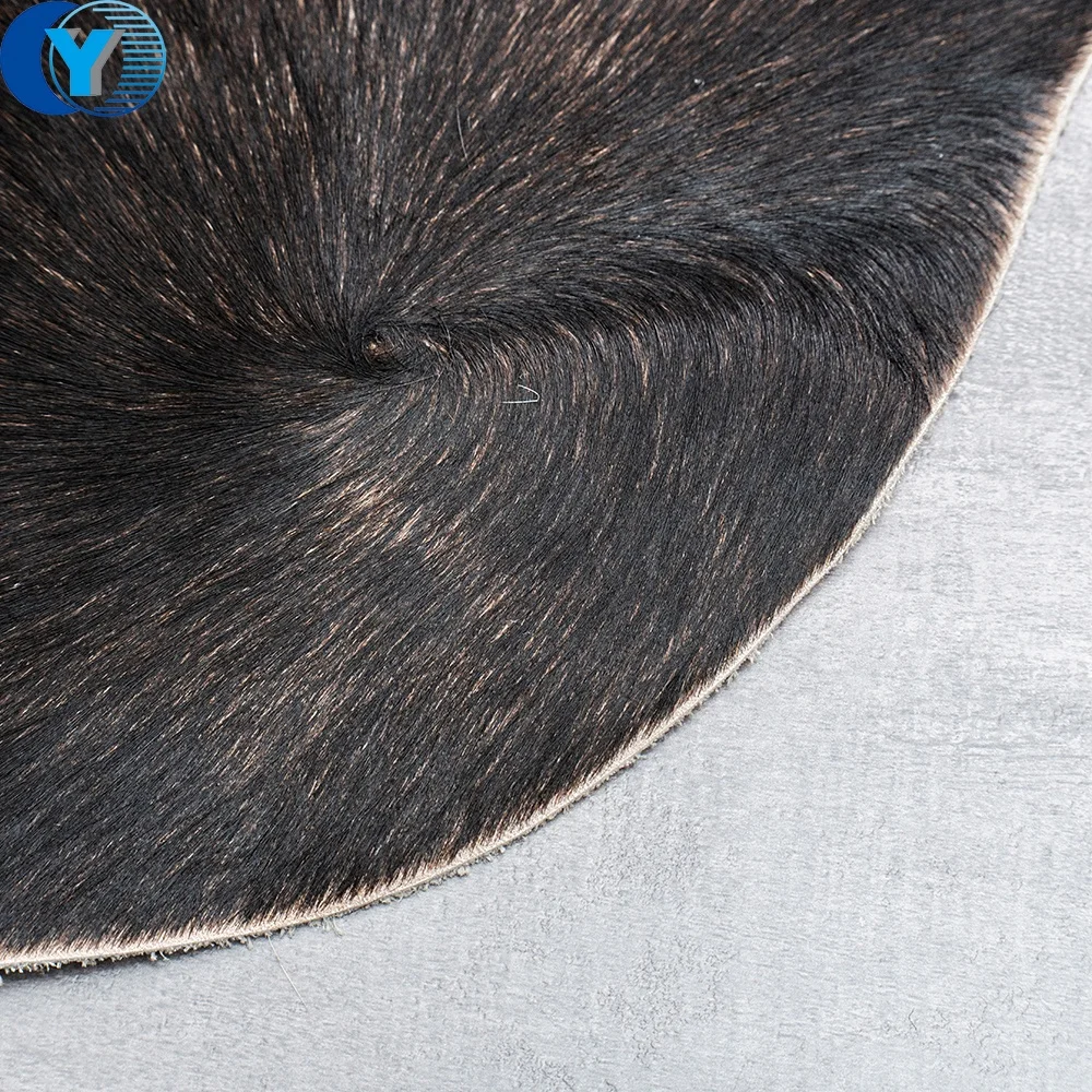 Ins Cattle Cow Hides Natural Leather Bovine Skins Carpets and Rugs with Hair On Natural Shape Custom dyed Wholesale Supply Soft