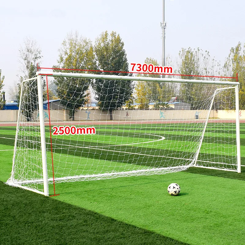 Factory sale Aluminium portable soccer goal post wear resistance football goal post movable goals for soccer