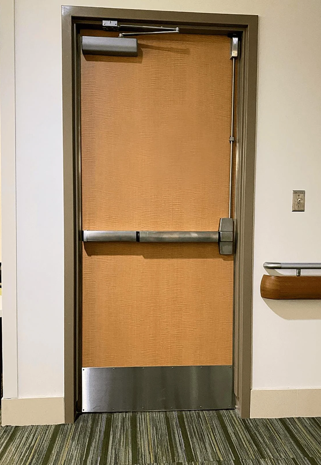Usa Hotel Room Wood Fire Doors With Frame And Hardware All With UL Standard