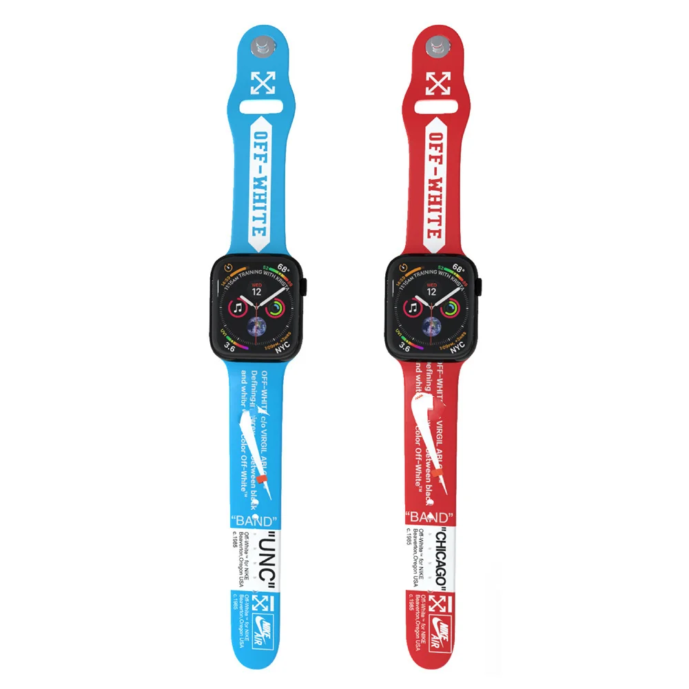 Luxury Watch Strap For Apple Watch Band 38mm 41mm 45mm 44mm T500 W26+ Silicone Watch Band For iWatch Series 7 6 5