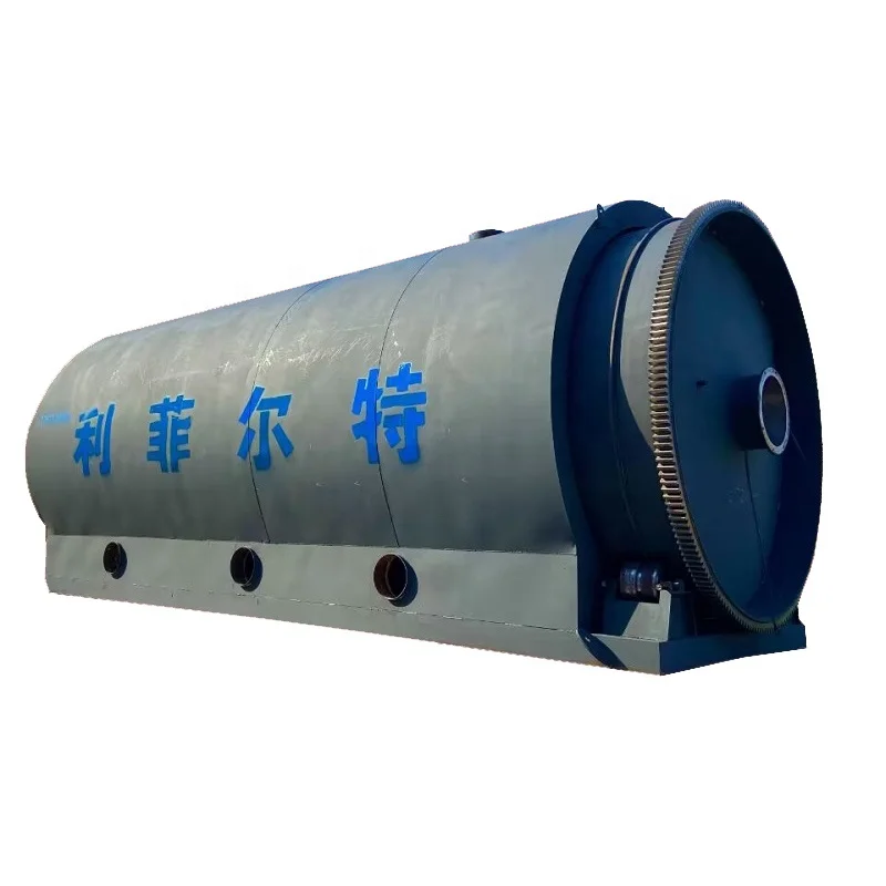 Pyrolysis Plant Waste Rubber / Plastic / Tyre / Oil Sludge Pyrolysis to Fuel Oil Plant