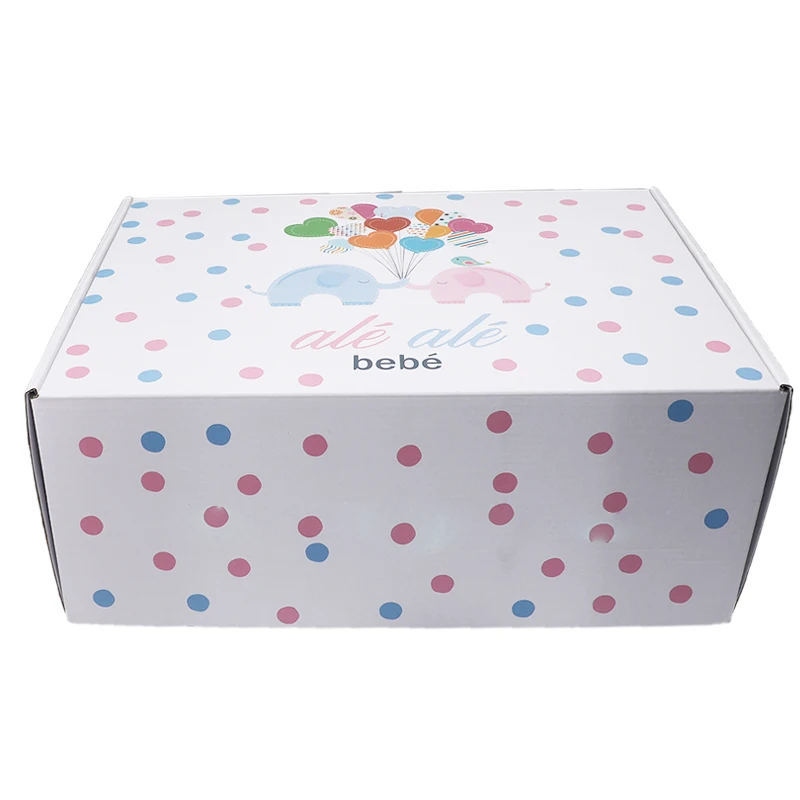Beautiful customized logo design printing box with cute pattern nice-quality corrugated paper mailer box for gifts
