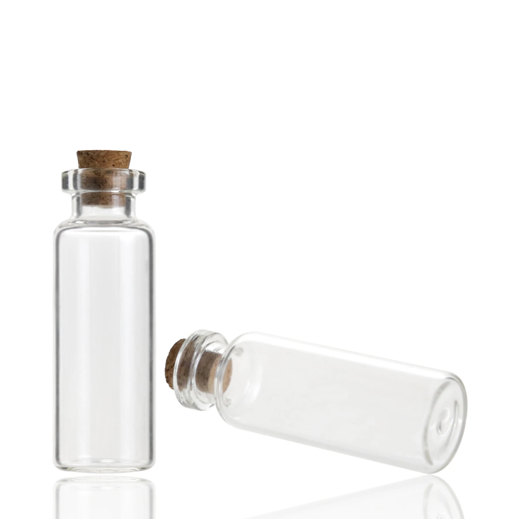 2ml 3ml 5m 7ml 10ml 15ml 20ml 30ml Mini Bottles With Cor Lids Wishing Message Glass Vials Pudding Glass With Cork Wooden Stopper