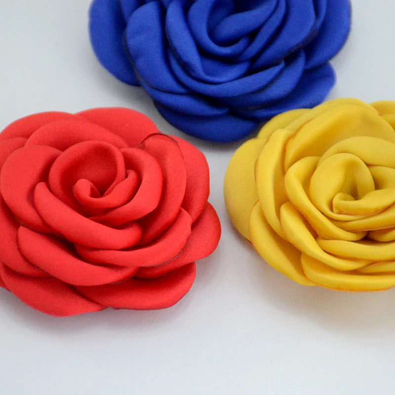 Wholesale 6cm Matt Satin Flower Burning Pet Bow Tie Flower Collars Pet Charms Flowers for Cat Puppy Collar Grooming Accessories