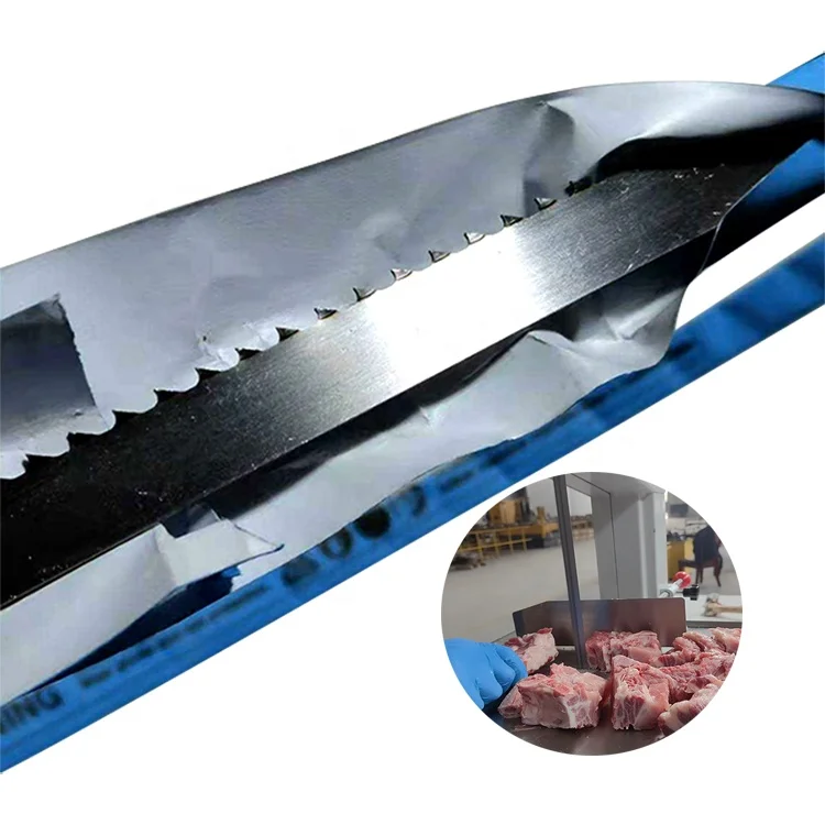 German Material Frozen Meat And Bone Saw Blade Fast Cutting Durable Band Saw Blade For fresh beef cutting