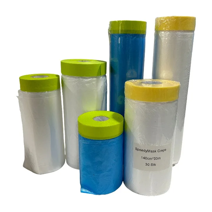 Static Cling Keeps Film in Place Flake Resistant Single Roll Hand Masker Advanced Masking Film For Indoors Outdoors Use