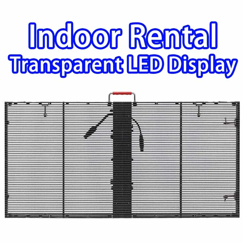 500*1000mm transparent grille screen pantallas transparente led flexible transparent led mesh screen display