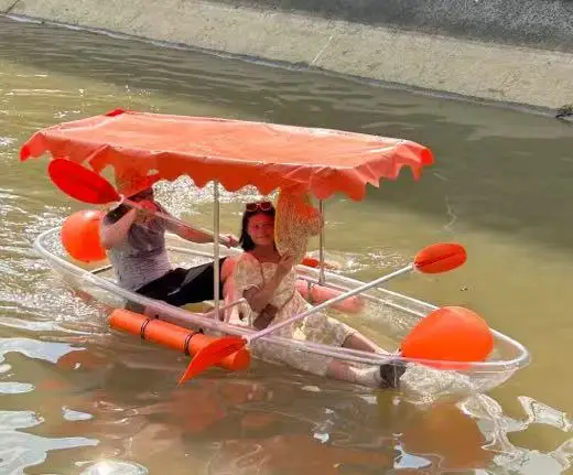 New design PC Side air bag balancing device  Equipped sunshade Awning transparent boat