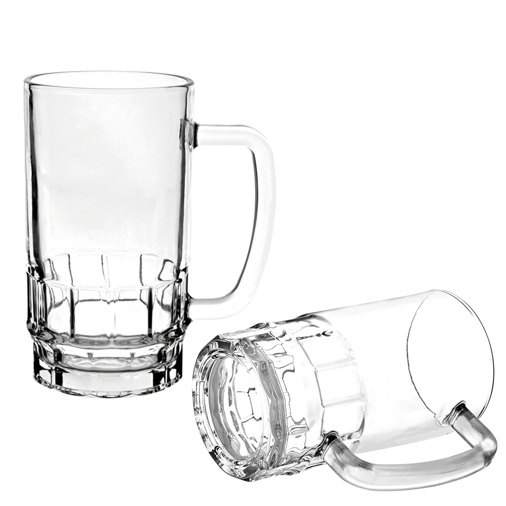 Baiyin Factory Wholesale Custom 20oz Clear Glass Beer Mug Eco-Friendly Sublimation for Coffee Tea Packed in Carton