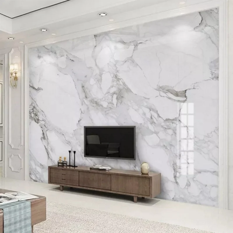 High Glossy Marble Bamboo Charcoal Wall Board WPC Wood Grain Wall Panel Carbon Fiber Decorative Wall Panel for TV Background