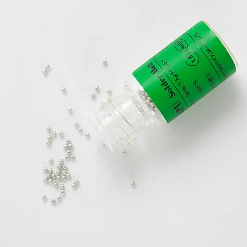 Factory Supply Lead-Free Solder Ball Sn96.5/Ag3.0/Cu0.5 250K BGA Reballing Balls 0.2 - 0.76 HP-SAC305-BGA Customized 0.05~1.8mm