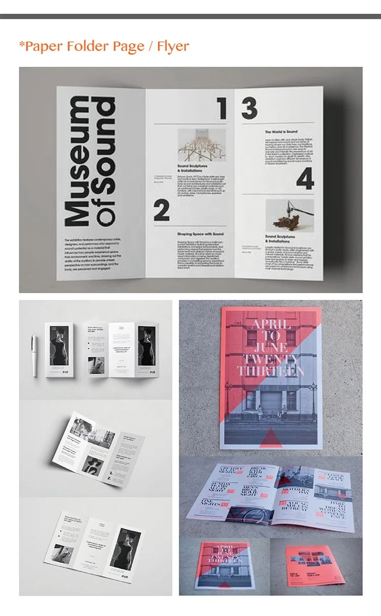 Low MOQ Custom Book booklet Catalog brochure product manual folder flyer printing design