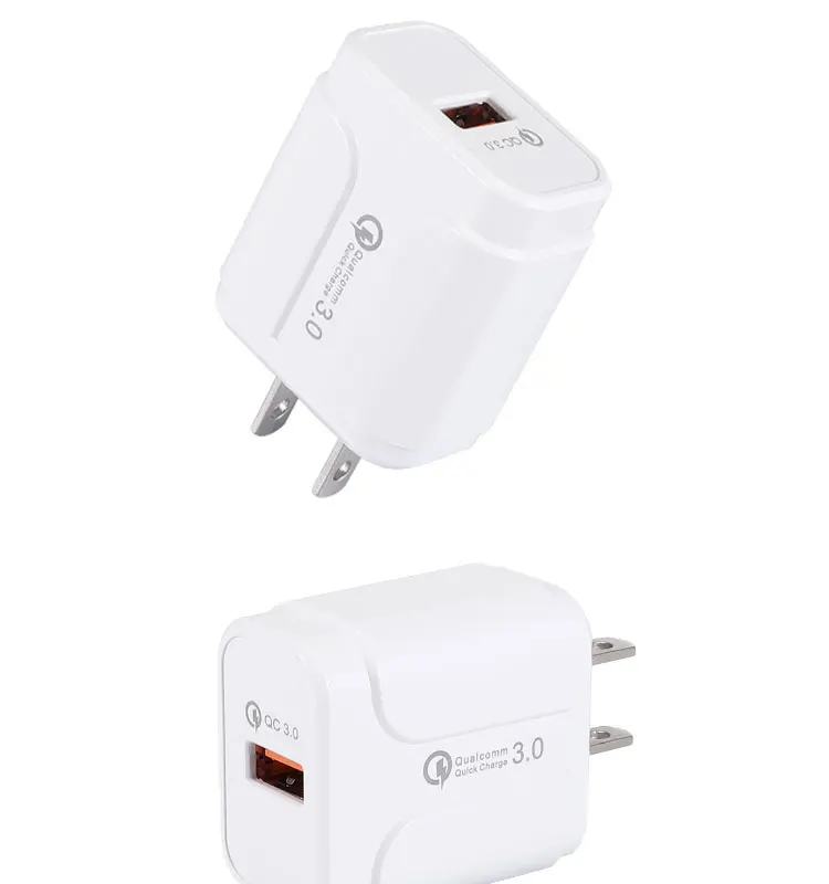 
Popular 5V 2.4A EU US Plug USB Wall Travel Adapter Charger QC 3.0 Portable Fast Charger Travel Charger Adapter 