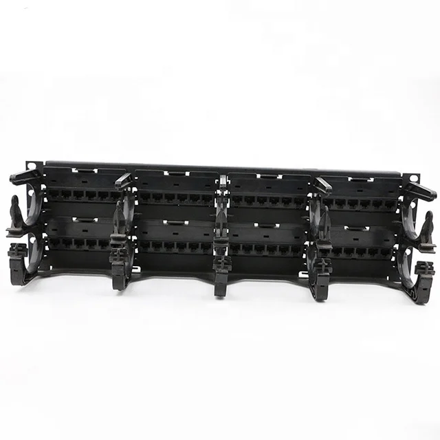 High Density  Structured Network Cabling Patch Panel RJ45 Full Loaded 48 ports 19 inch  UTP CAT6 Ethernet  Patch Panel Commscope