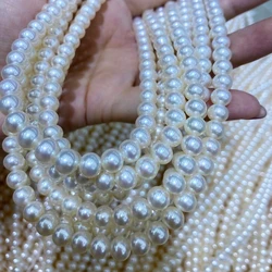 2022 Fengzuan jewelry 7mm 8mm 10mm 4A natural freshwater pearl string real natural pearl diy bracelet necklace jewelry