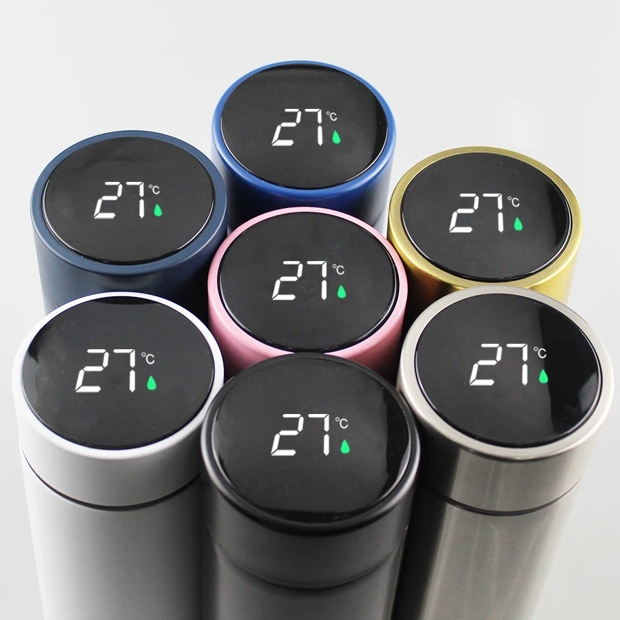 Best Selling Products 2024 500Ml Thermos Double Wall Vacuum Flask Stainless Steel Plain Sport Insulated Smart Water Bottles