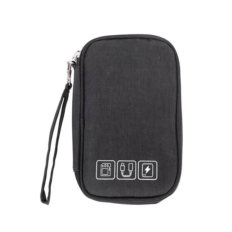 Lightweight Travel Electronic Accessories Universal Power Bank Cases Charger Key Card Pouch Mini Digital Data Cable Storage Bag