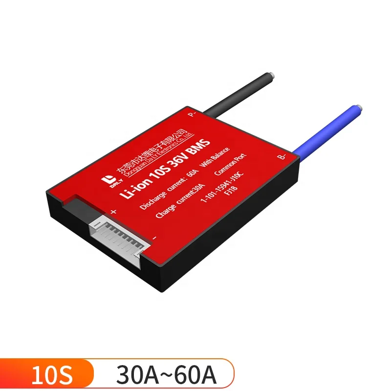 Литий-ионный аккумулятор Daly bms 30a 40a 50a 60a 10s 36v для электрического