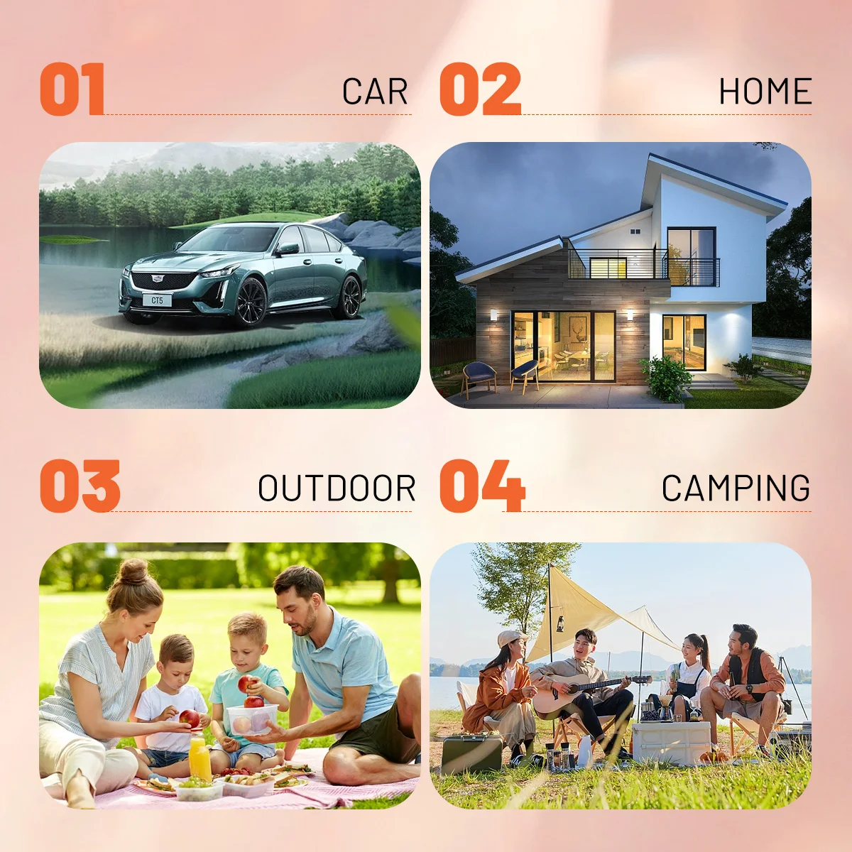 Alpicool CL40 Camping Freezer 12V Dual Use Cooler Box Electric Outdoor Fridge Portable Car Refrigerator for Trip Van Boat