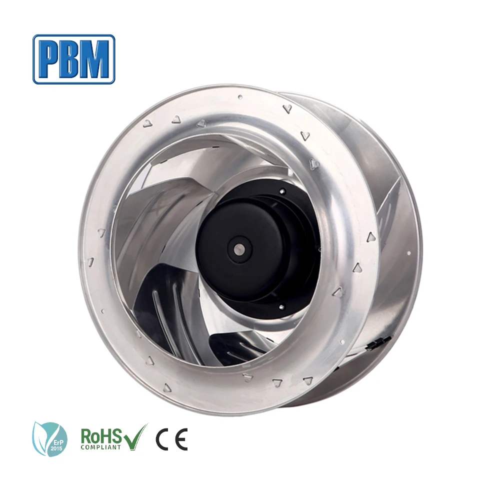 48V 310mm DC PWM Control Backward Curved Centrifugal Ventilation Fan with EC Motor
