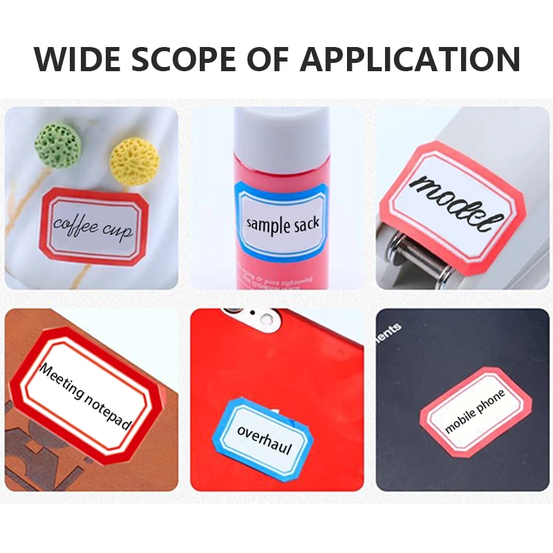 37*64mm 6pcs/sheet Price Tag sticker Self-adhesive Label Hand-written Product Label Name Number Blank Note Classification Decals