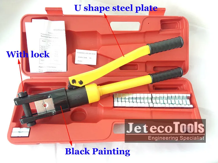 YQK-240A/YQK-300A hydraulic crimping tool for copper cable wire lugs, Jeteco Tools brand quality electric cable crimper YQ-300A