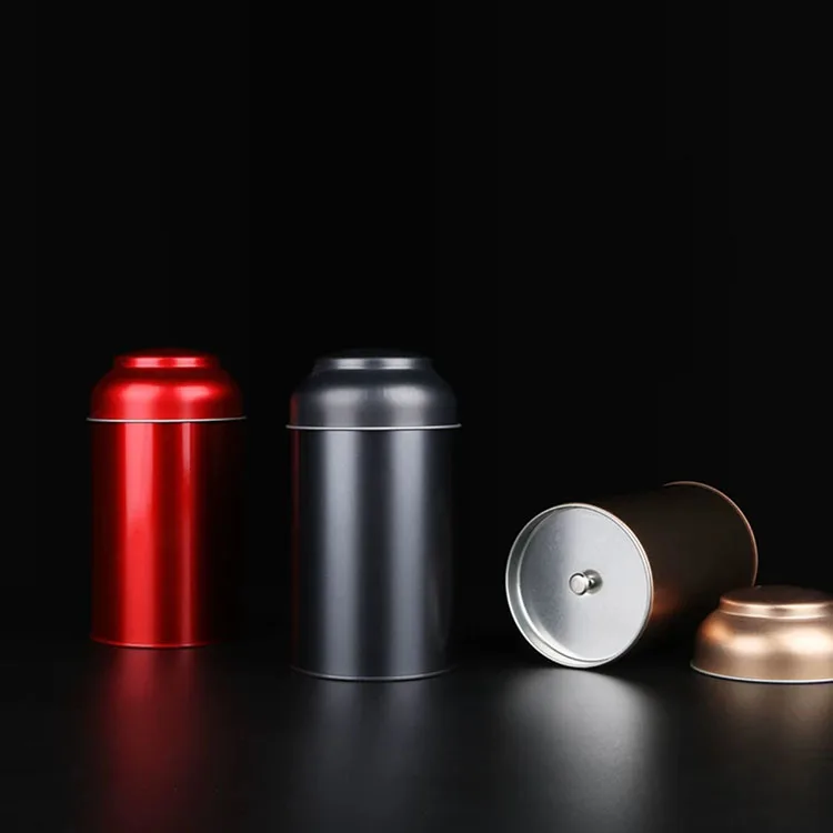 Wholesale Airtight Double Lid Food Grade Storage Coffee and Tea Tin Can
