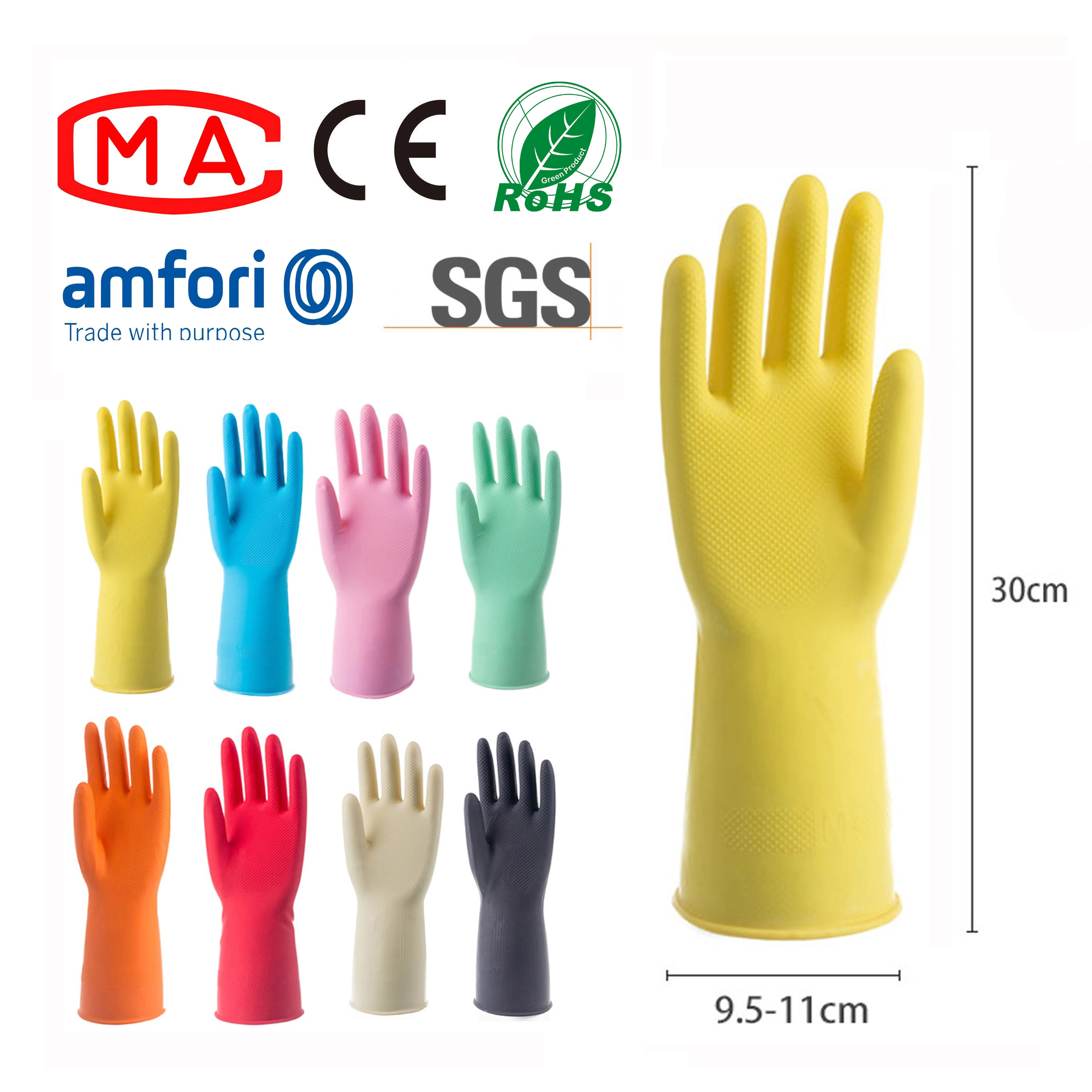 Multifunction Silicone Cleaning Glove for Dishwashing for Summer and Winter Custom Logo Custom Package Latex Thin Custom Color