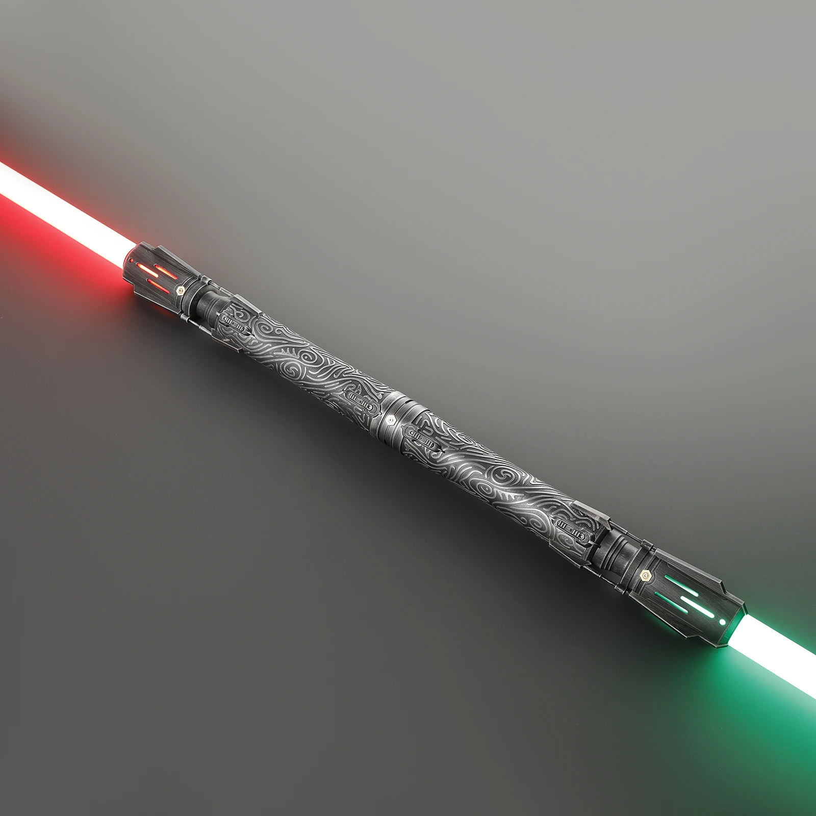 Nexus Saber delicate Satele Shan weathered xenopixel lightsaber Bluetooth app control infinite RGB colors changing double blades