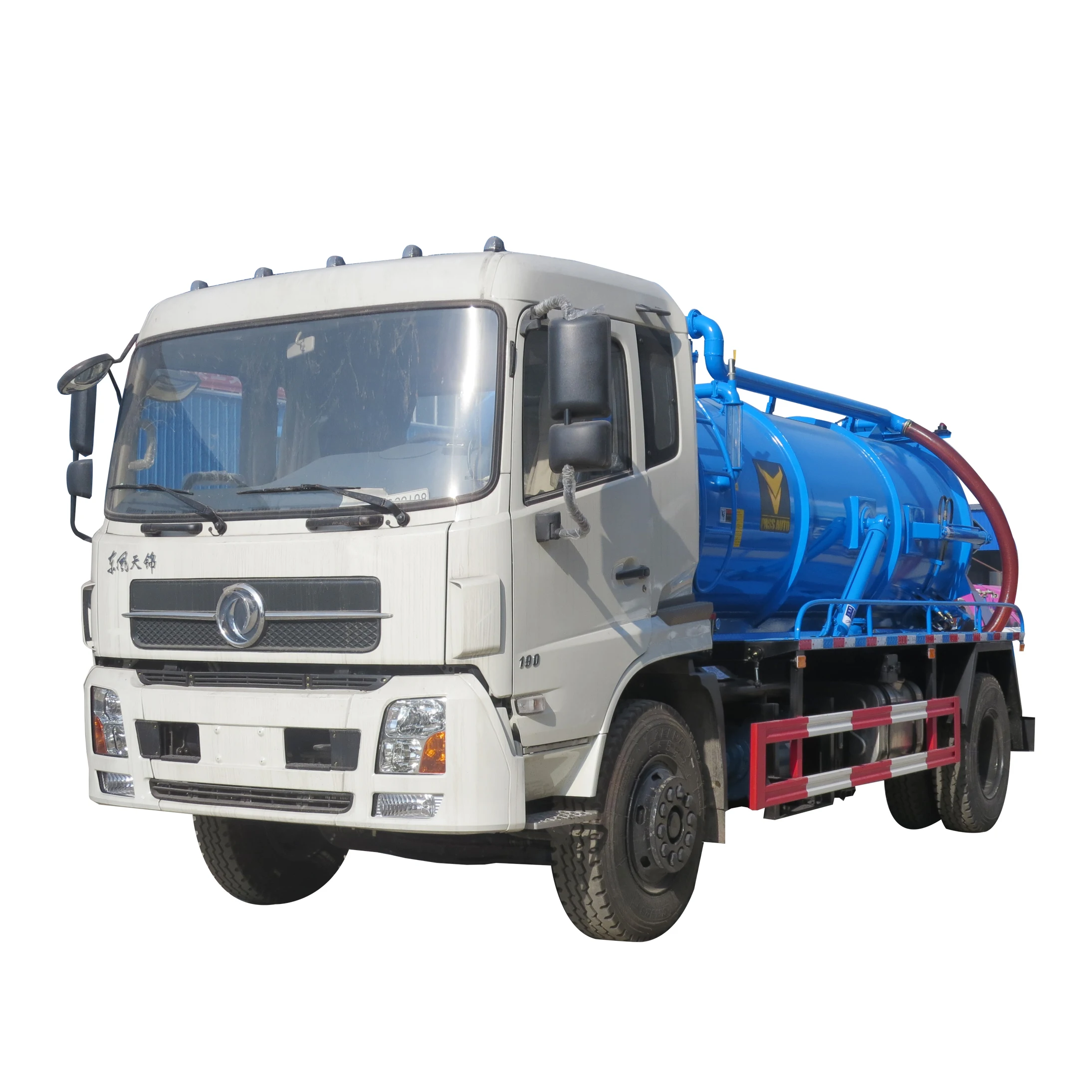 Hot Sales Sewer Septic Tanks 12Tons Vacuum Pump Sewage Tanker Truck