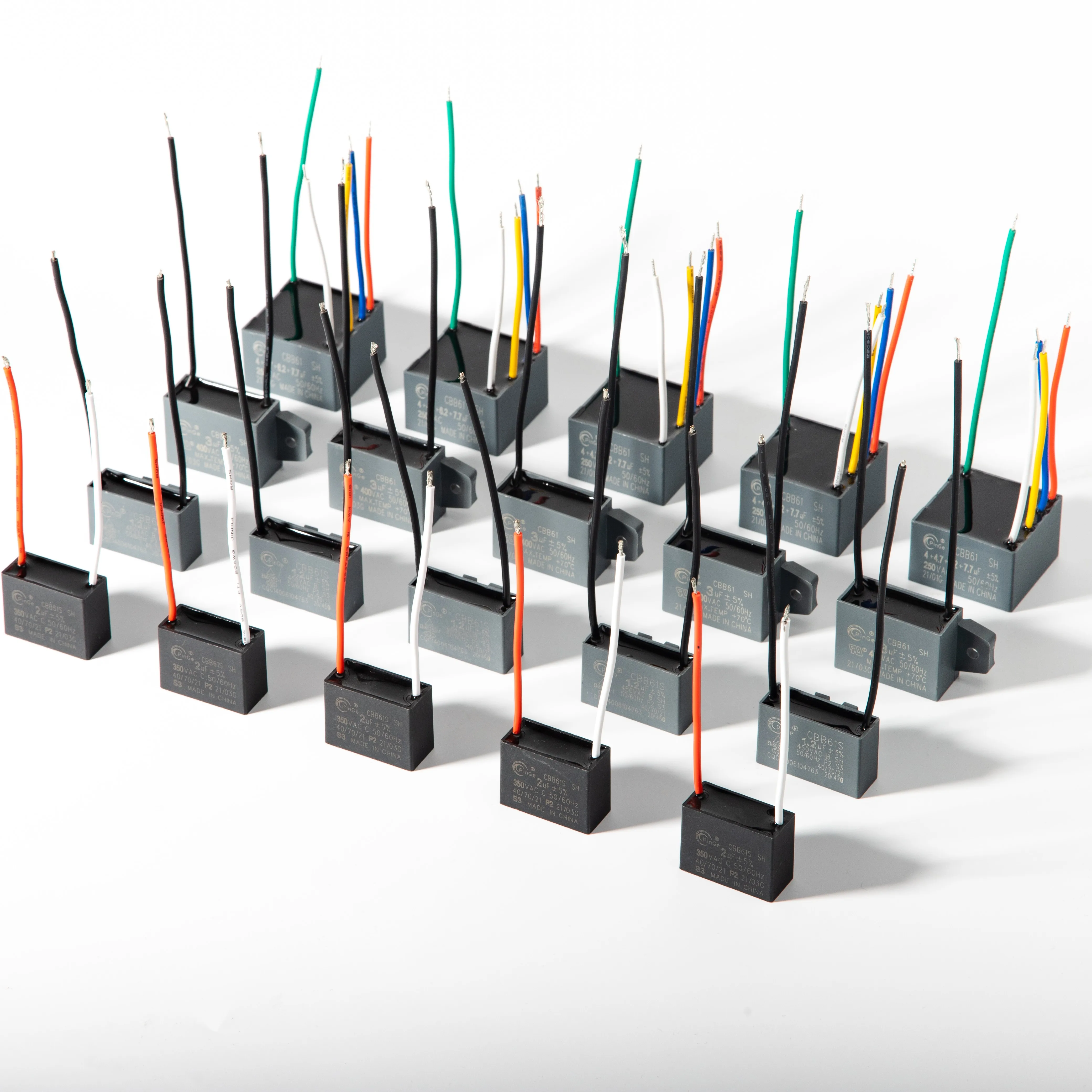 PinGe capacitor Fan motor run capacitor New Type  silver mica capacitor 450V 4uf for fan