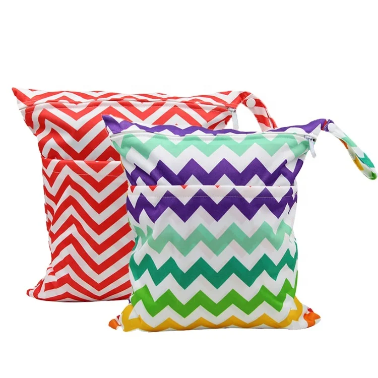 Ohbabyka cute large washable reusable waterproof diaper wet dry bags