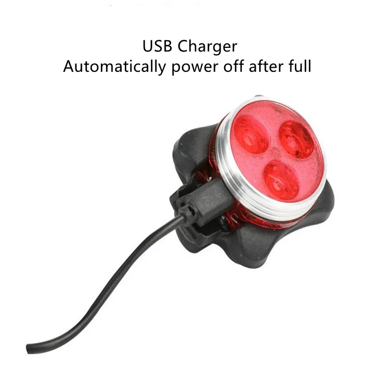Необходимый для велосипеда водонепроницаемый ночной велосипедный предупреждающий задний фонарь комплект велосипедных фонарей с зарядкой от USB передний задний велосипедный фонарь
