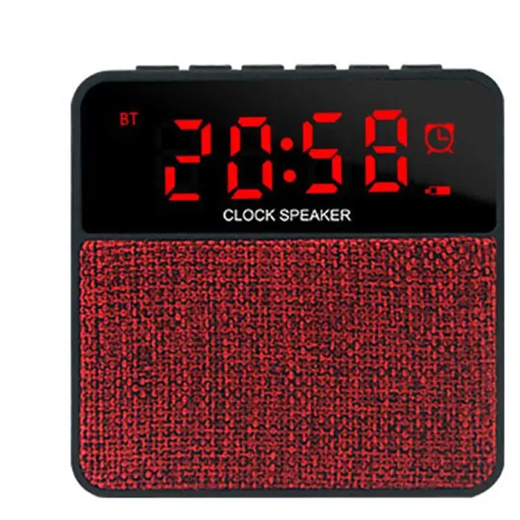 ClockPortableWIRELESSMiniBluetoothSpeakersclock3DCrystalSound &Bass,ShowerRadioOutdoor Wireless Bluetooth SpeakersAUX AODIO LINE