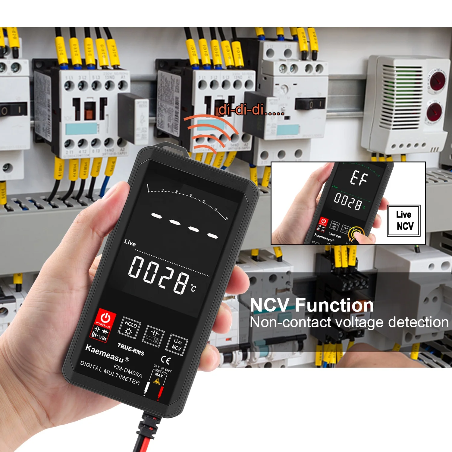 EBTN display Touch Digital Multimeter 6000 Count Digital Multimeter Ncv Function Neutral Live Wire Test Digital Multimeter