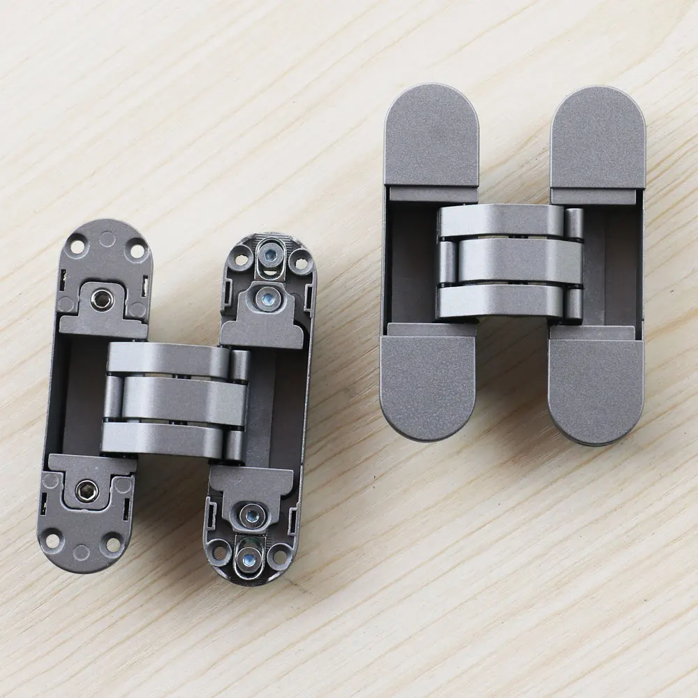 180 Degree Zinc Alloy Door Hinge Aluminium Silent Concealed