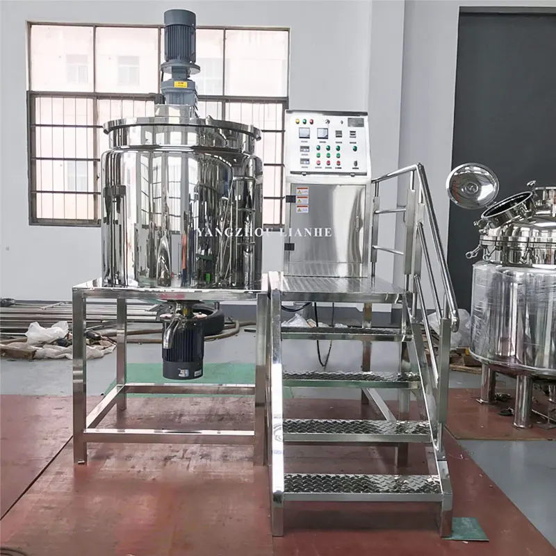 Shampoo Mixer Liquid Soap Hand Wash equipment  500L Maquina para hacer detergente liquido with Mixing and Homogenizer