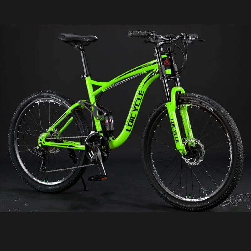 Loicycle Hot Selling Mountain Bike 18/21/24/27 Speed Custom High carbon steel full shock absorber MTB Bicycles