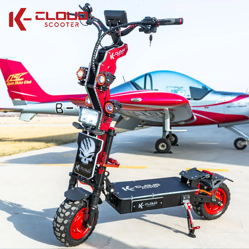New Arrivals 8000W 10000W 150Kg Load Folding 72V 14 Inch E-Scooter Dual Motor Long Range Electric Scooter With Bag