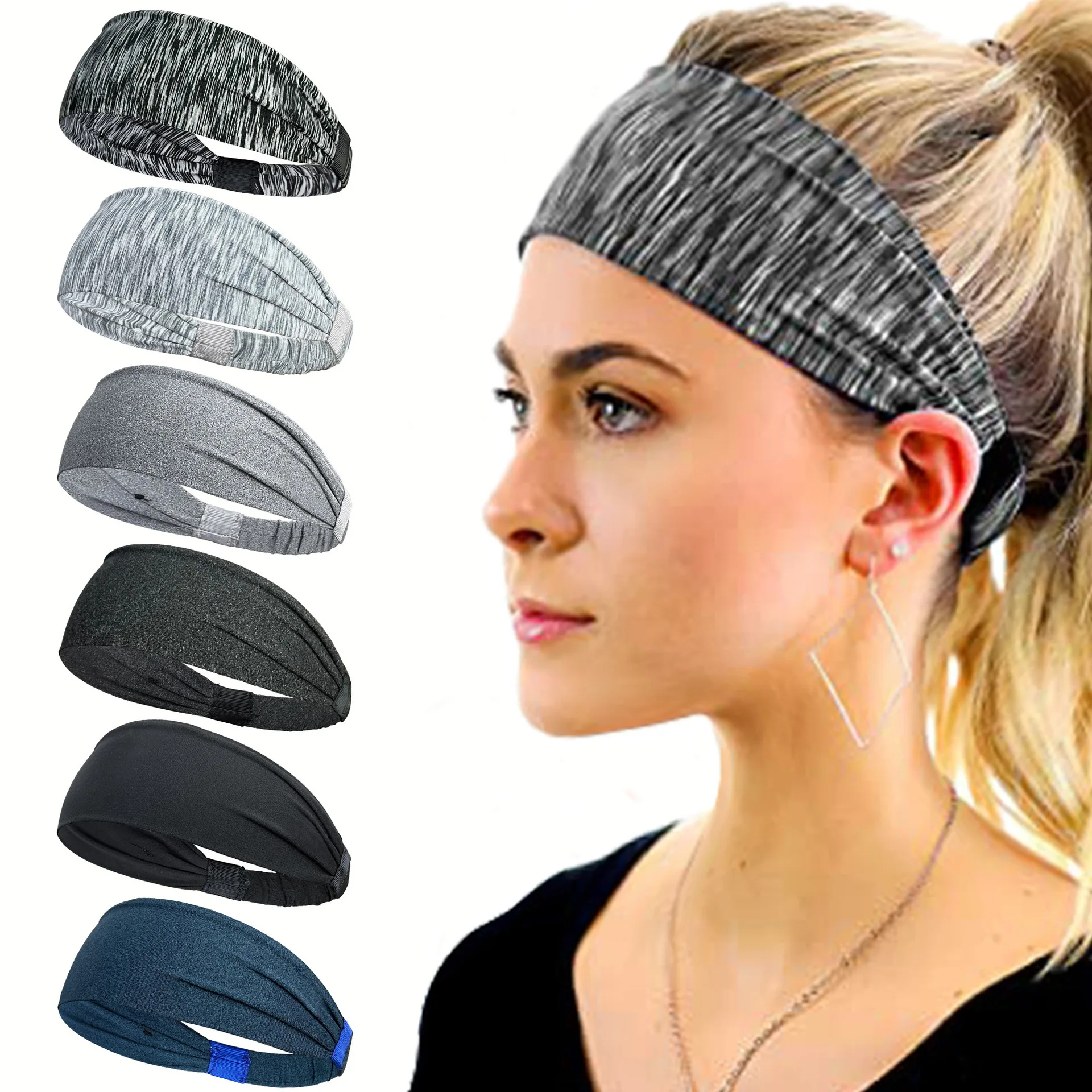 Wholesale New Fashion Headband Comfortable Elastic Sweatband Designer Sports Headband