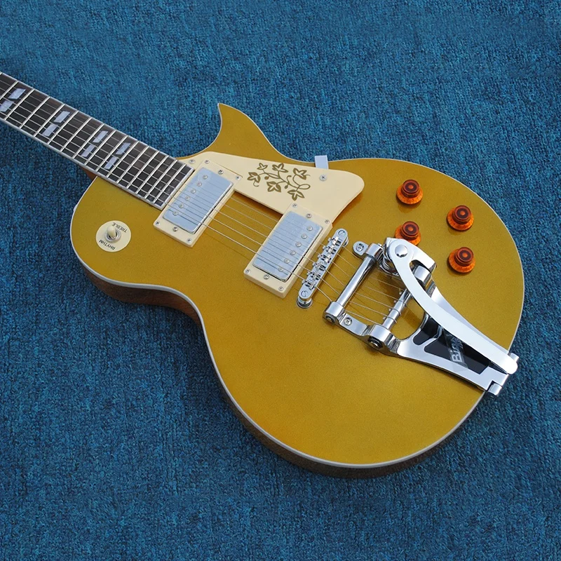 Krait 6 string electric guitar quilted maple top  mahogany body maple neck OEM guitar factory outlet