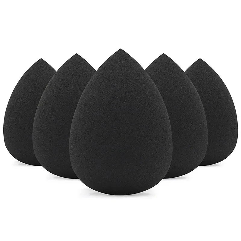 Black Cosmetic Egg Smear Proof Makeup Super Soft Puff Set Water Drop Shaped Tools Sponge Wet and Dry Dual Use Become Bigger