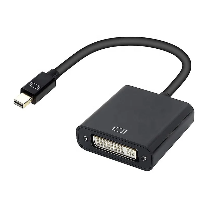 Mini DP Mini Displayport Mini-Displayport Male To DVI DVI-I Female Video Converter Adaptor Adapter Cable For Mac