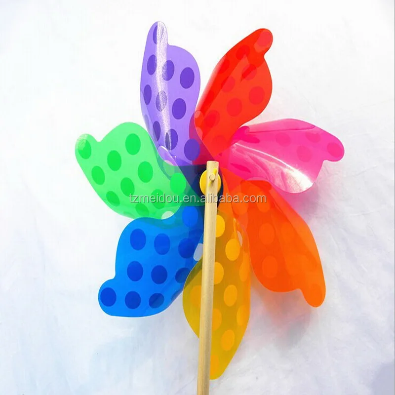 Supplier quality wind spinner pinwheel wooden windmill for kids toy