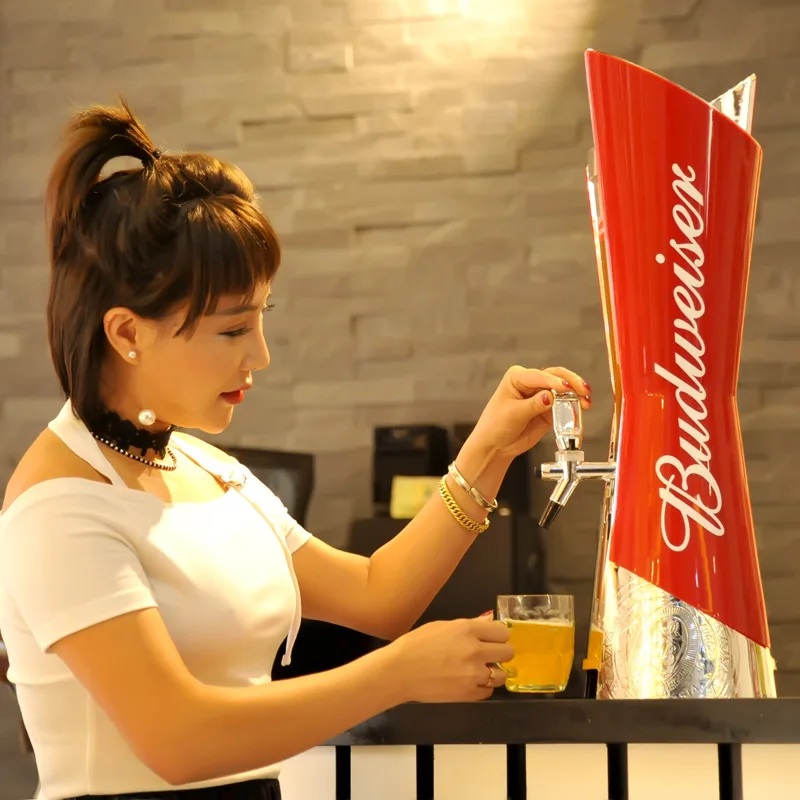 
Custom branded Promotional Draft Beer Tower With Ice Tube Cooling,3l Ice Tube Beer Tower/beer Dispenser 