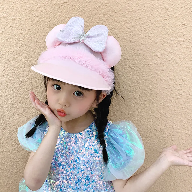 Summer Cartoon Antidust Baby Girls Headband And Boys Private Label Sun Sublimation Toddler Rabbit Ear Hat