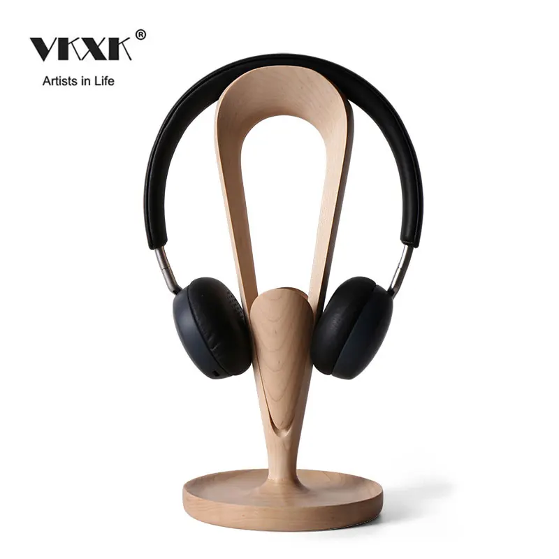 Black Walnut Solid Wood Headphone Holder Headphone Display Stand