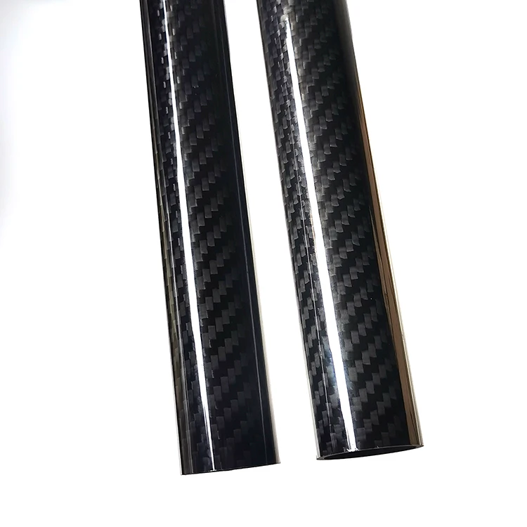 22mm 25mm 26mm 28mm 30mm 32mm 34mm 36mm 38mm 40mm 50mm Colorful Custom RC Plane High Strength 3K Carbon Fiber Tube