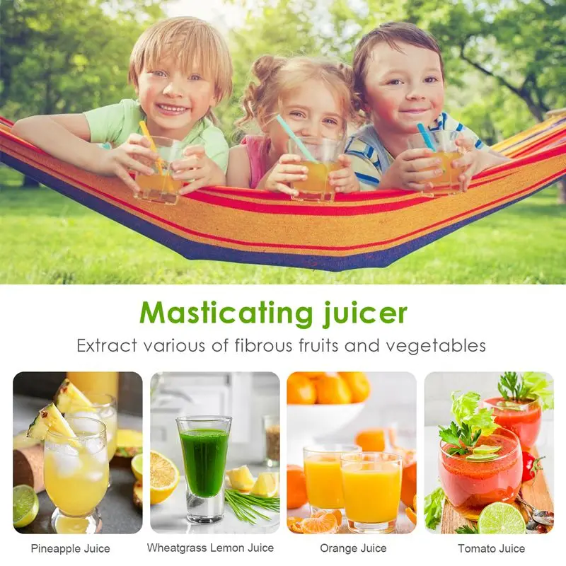 Bespoke Electric Cold Press Horizontal Easy Clean 150-Watt Slow Juicer Extractor Machine