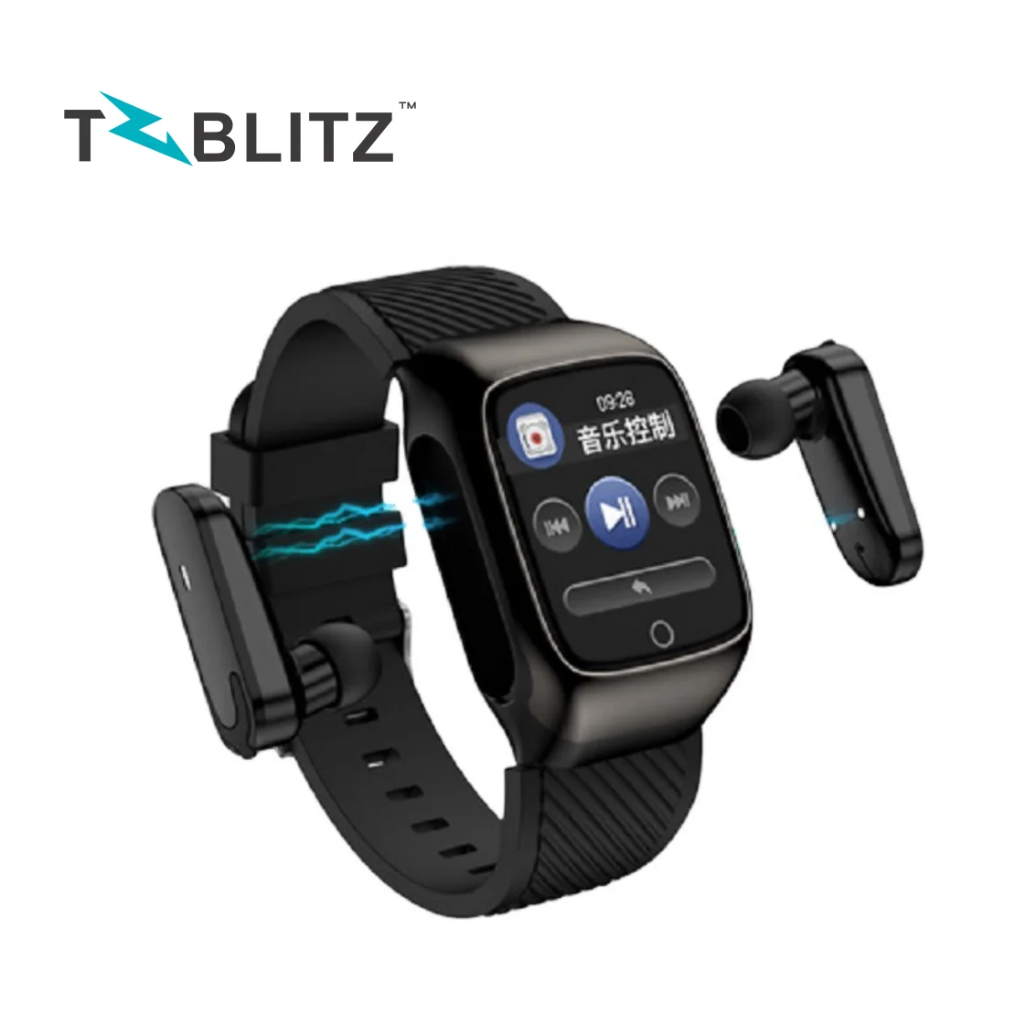 2 in 1 wireless BT earphone fashion smart watch Android Smartwatch With True Wireless Earbuds Earphone Smart Watch